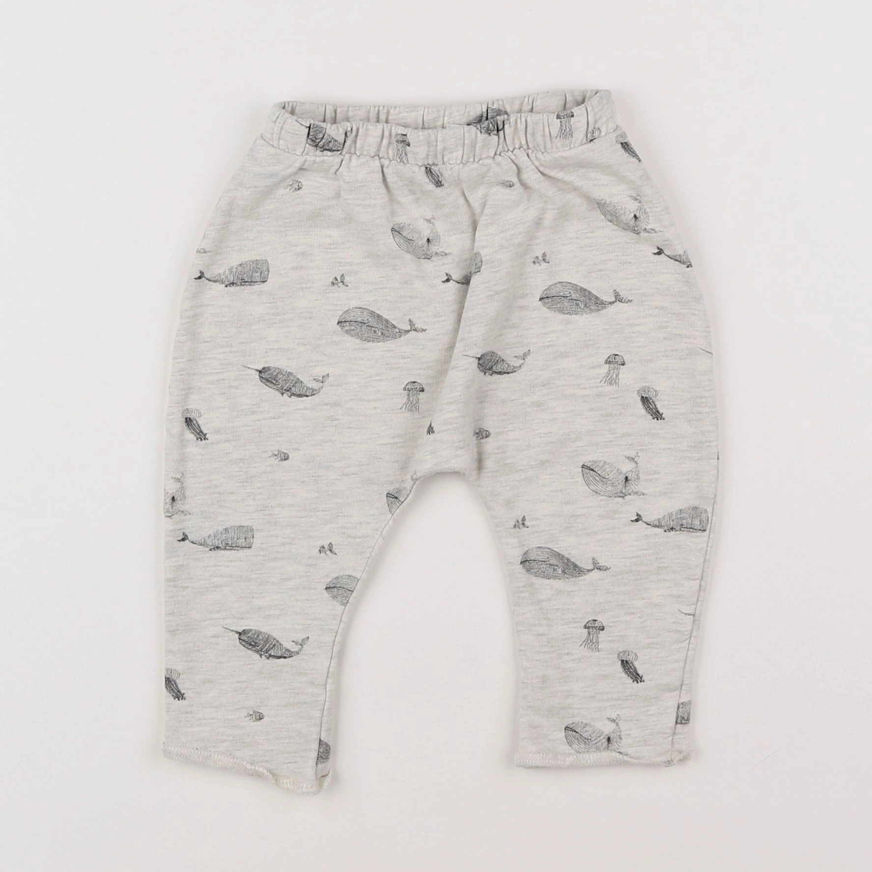 Vertbaudet - sarouel gris - 3 mois