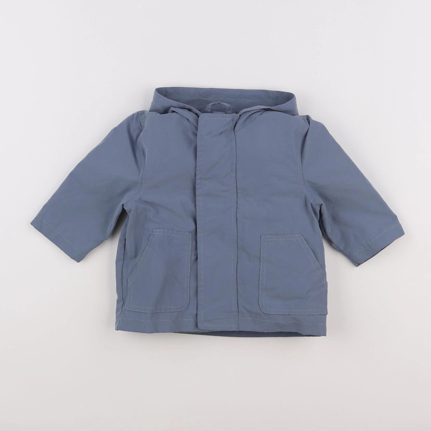 Vertbaudet - parka bleu - 6 mois