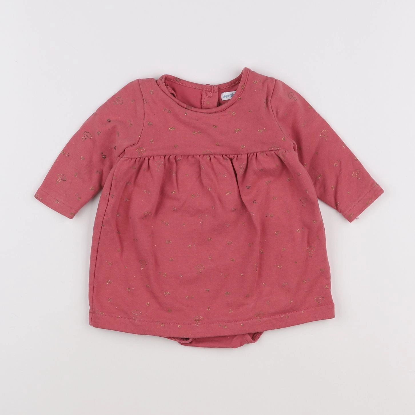 Vertbaudet - robe rose - 6 mois