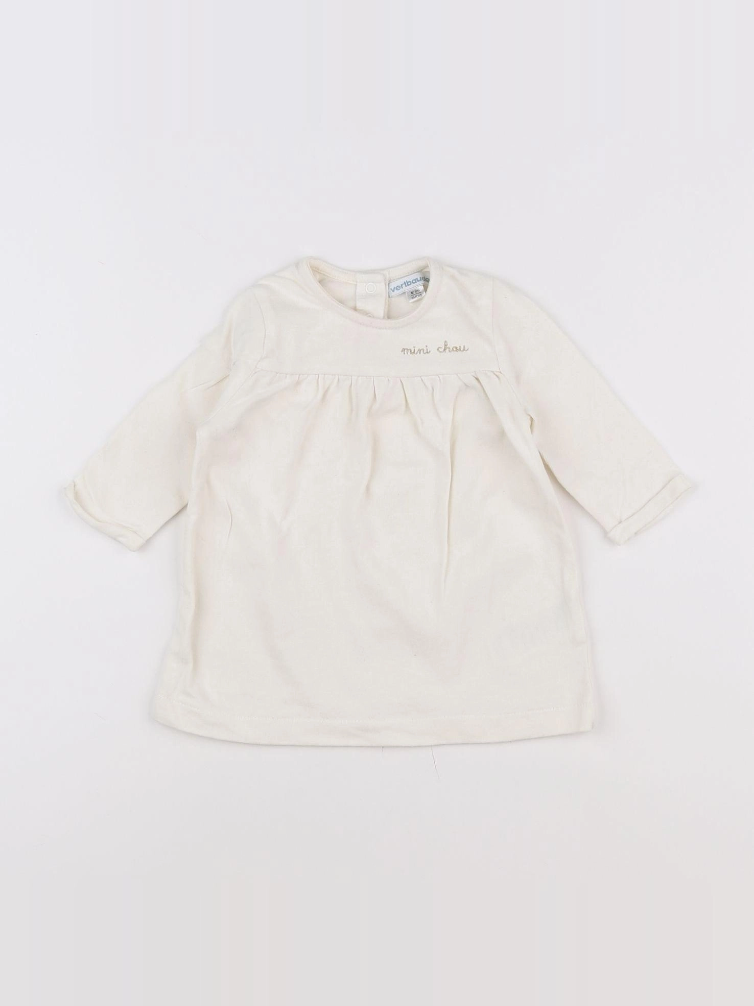 Vertbaudet - robe blanc - 6 mois