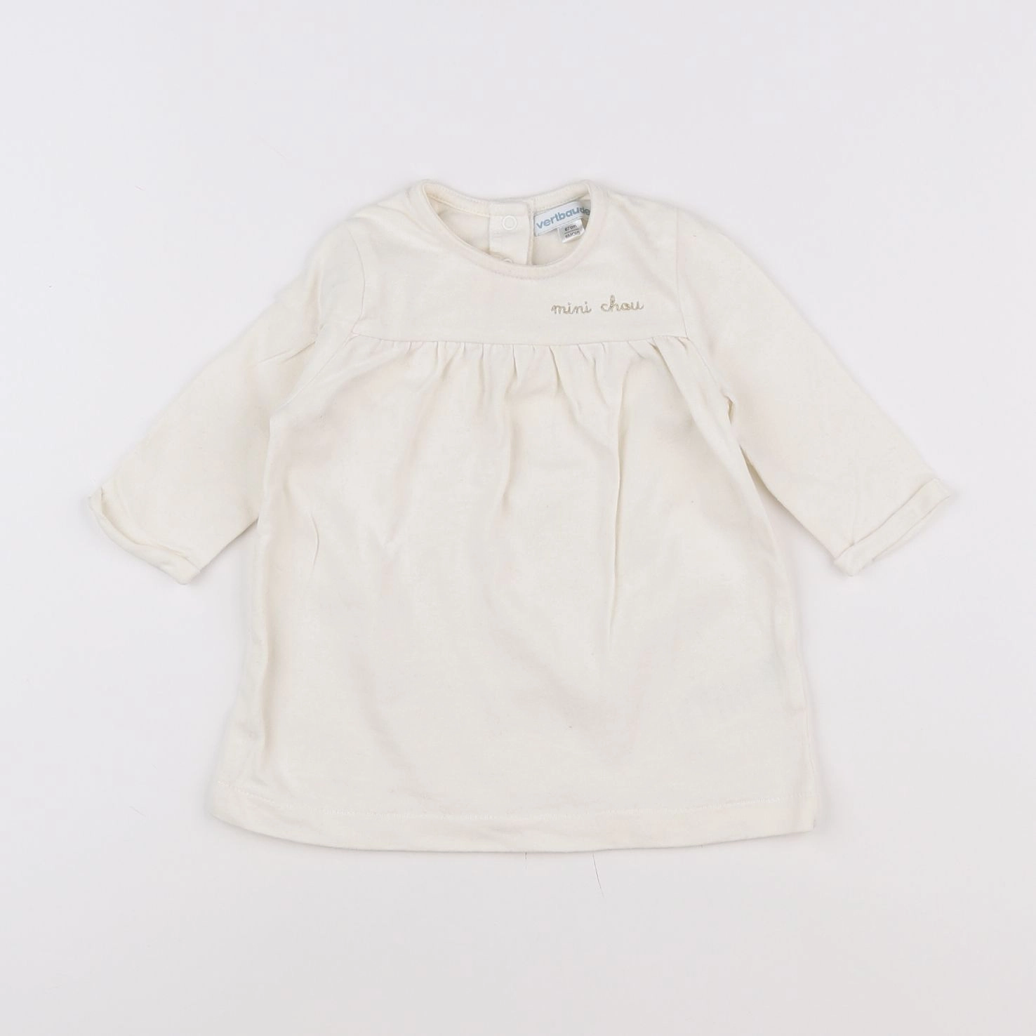 Vertbaudet - robe blanc - 6 mois