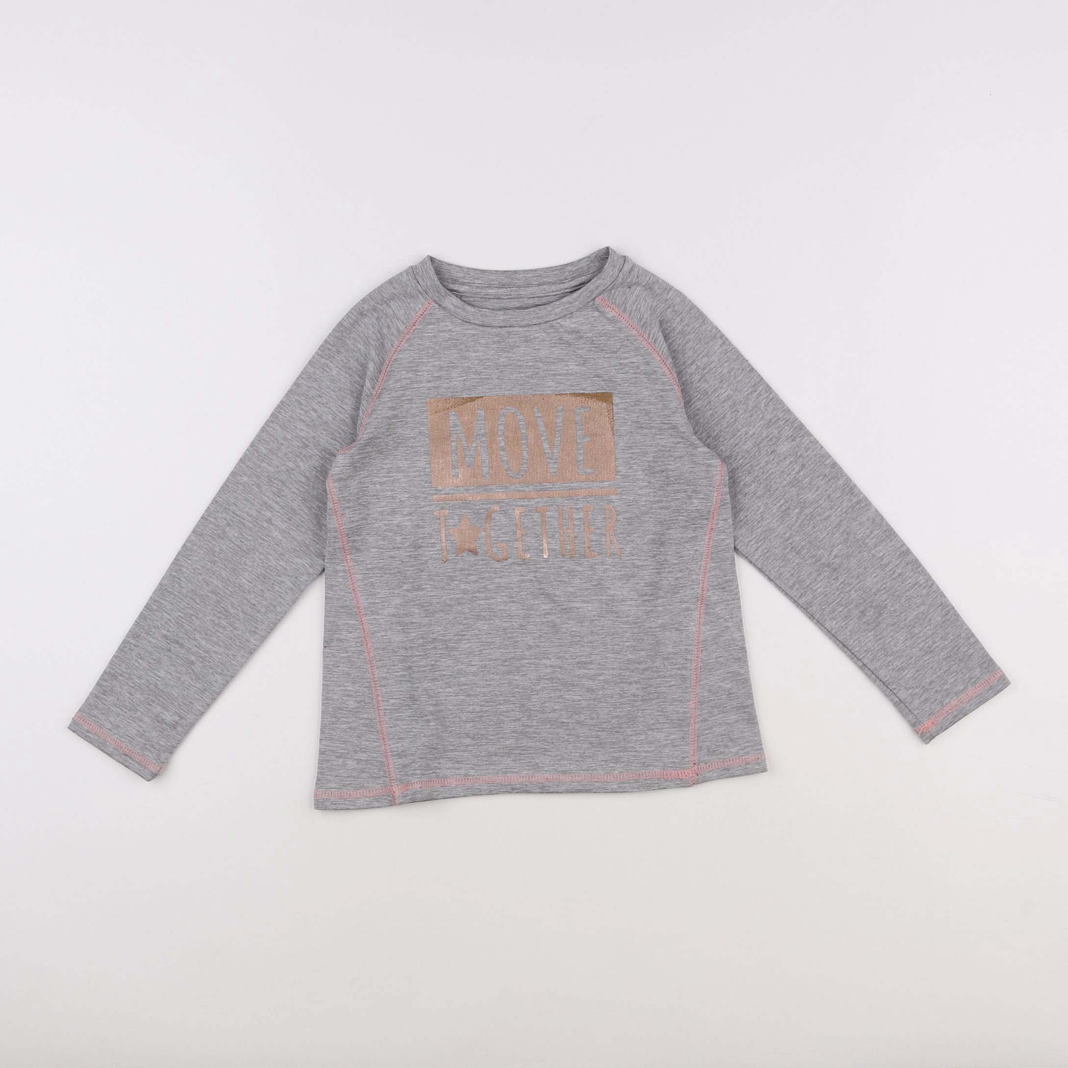 Vertbaudet - tee-shirt gris - 5 ans