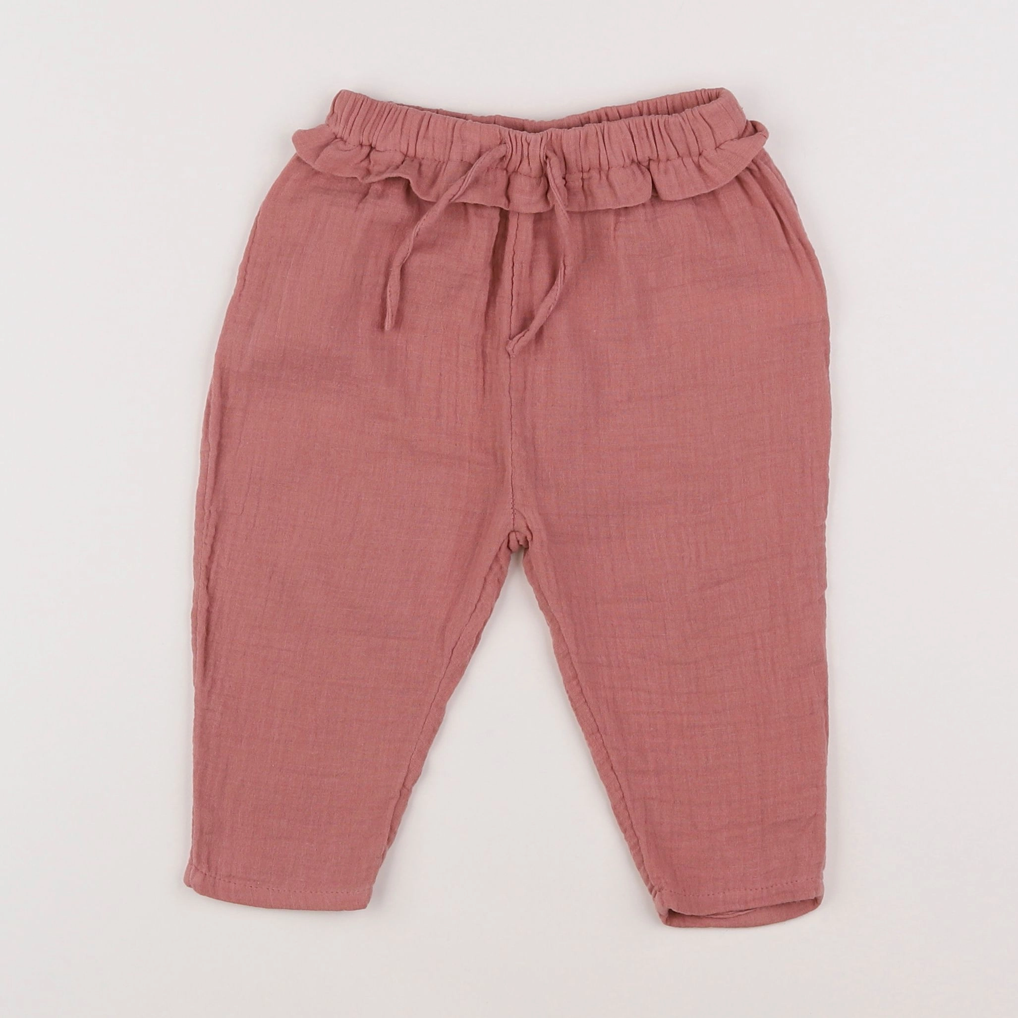 Vertbaudet - pantalon rose - 12 mois