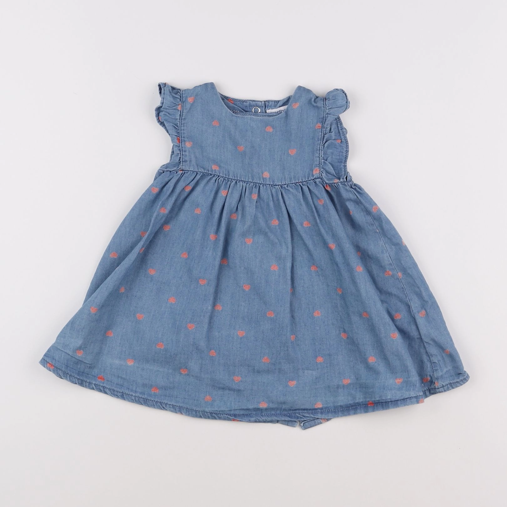 Vertbaudet - robe bleu - 12 mois
