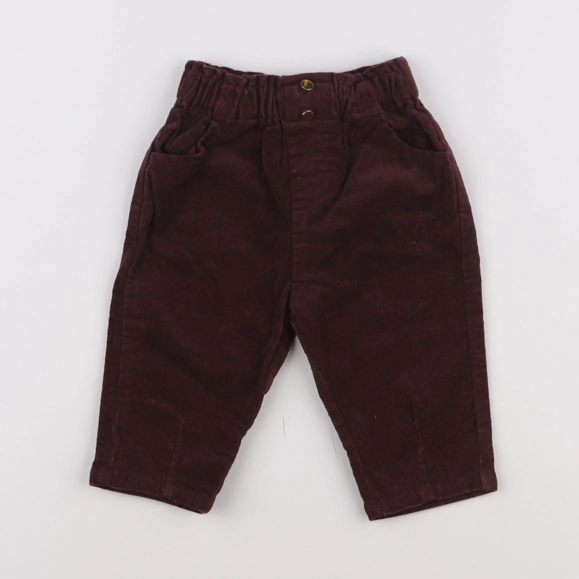 Vertbaudet - pantalon rouge - 6 mois