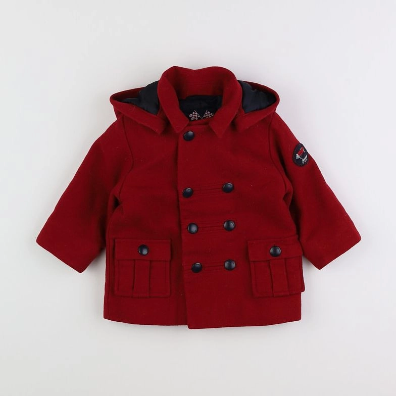 Jacadi - manteau rouge - 12 mois