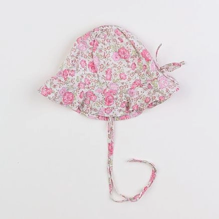 Jacadi - chapeau rose, blanc - 3/6 mois