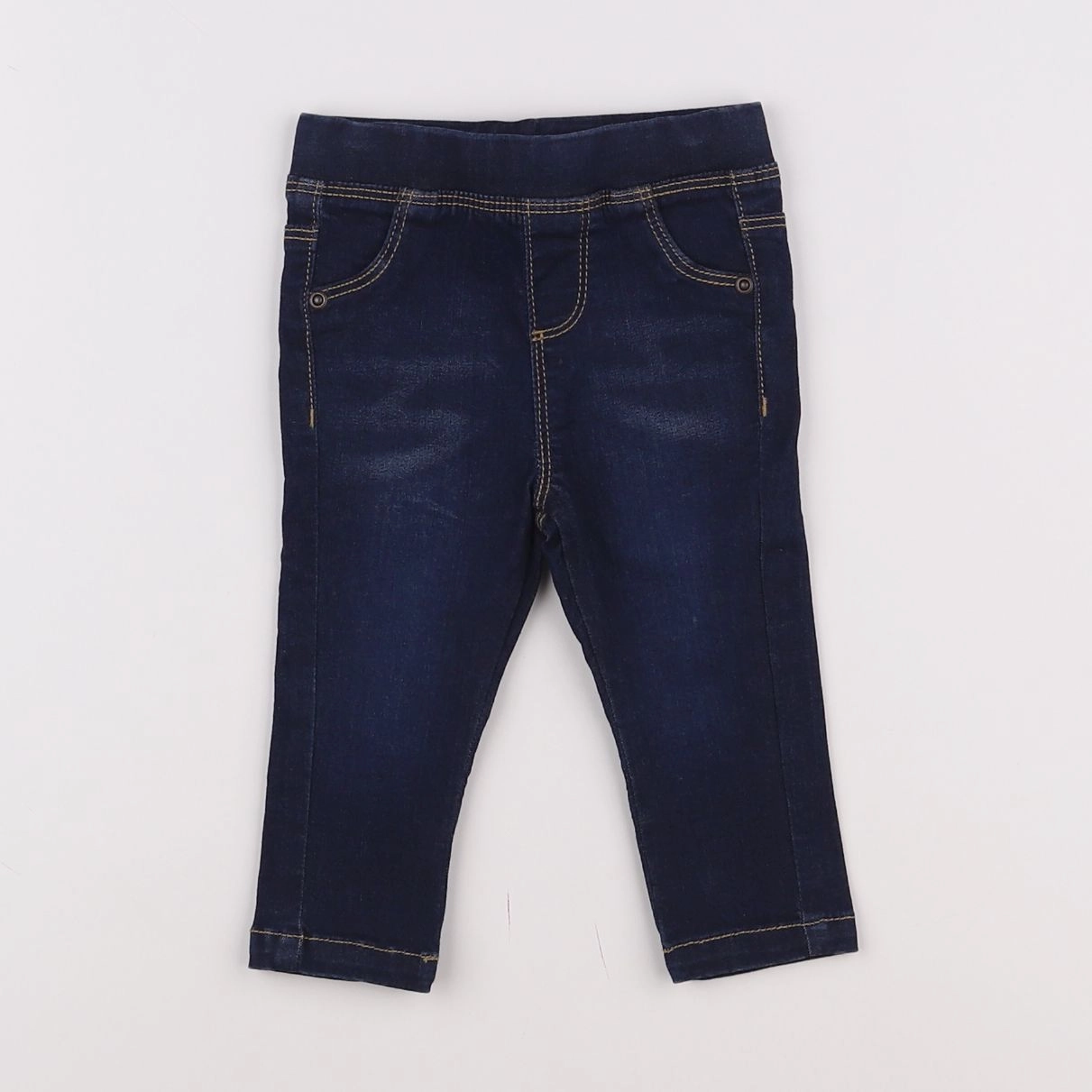 Vertbaudet - jegging bleu - 9 mois