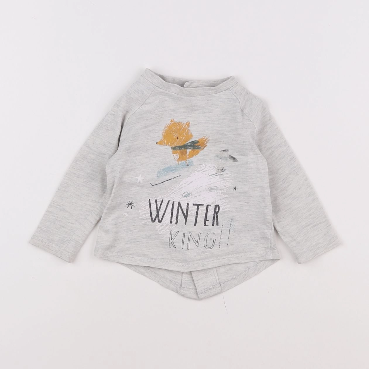 Vertbaudet - tee-shirt gris - 6 mois