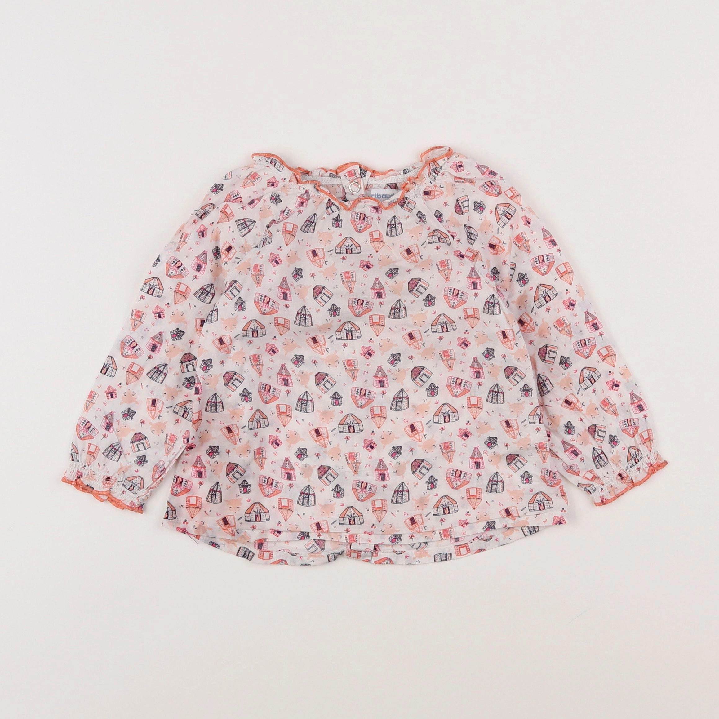 Vertbaudet - blouse rose - 18 mois