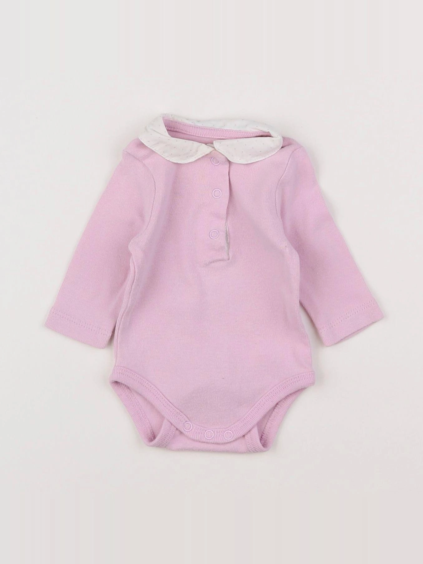 Vertbaudet - body rose - 1 mois
