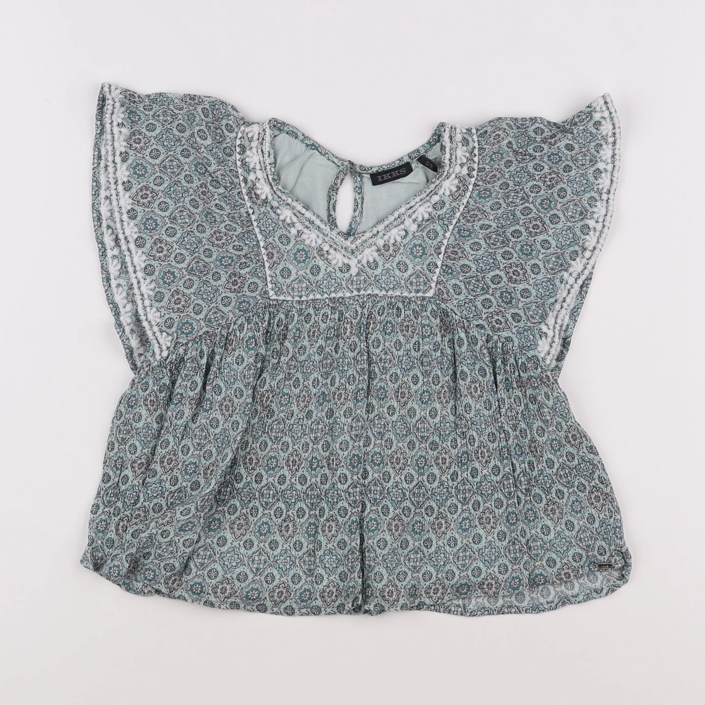 IKKS - blouse vert - 6 ans