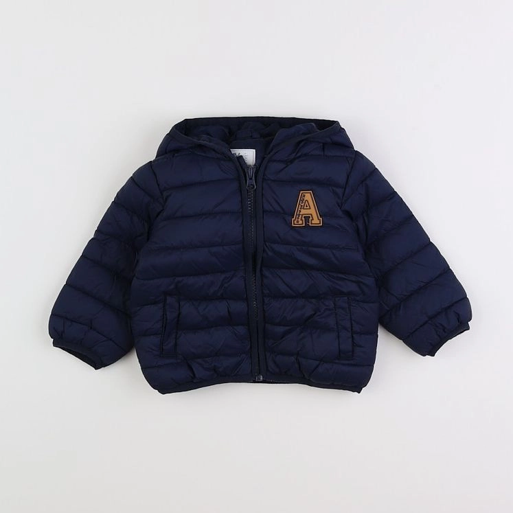 Vertbaudet - doudoune bleu - 12 mois