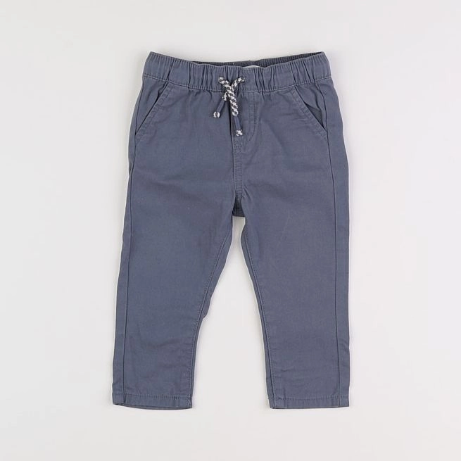 Vertbaudet - pantalon bleu - 9 mois