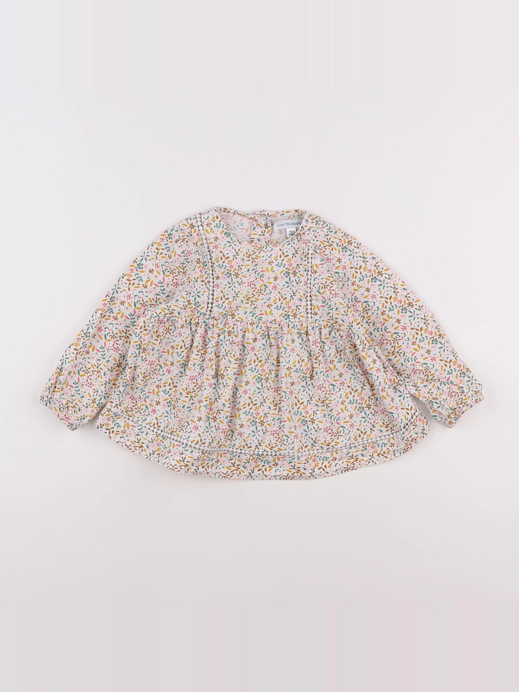 Vertbaudet - blouse multicolore - 2 ans