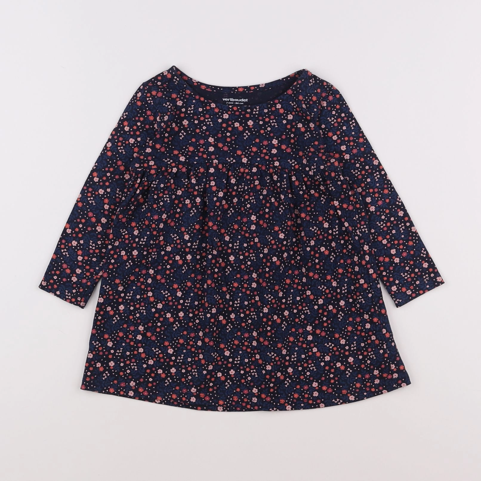 Vertbaudet - robe multicolore - 2 ans