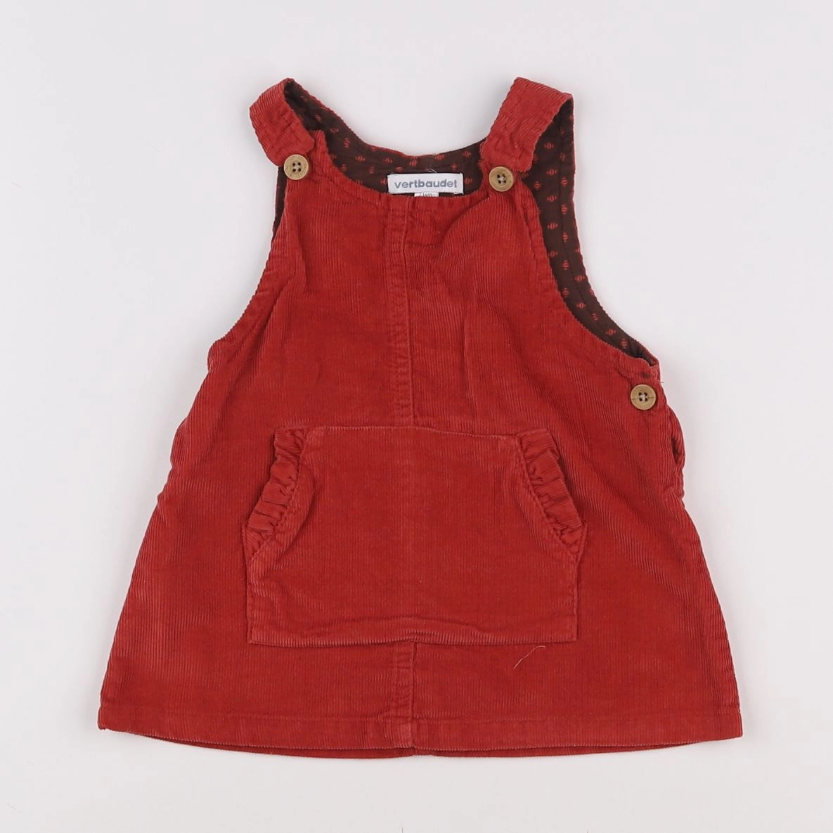 Vertbaudet - robe rouge - 9 mois