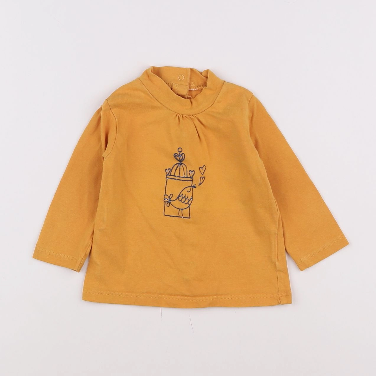 Vertbaudet - tee-shirt jaune - 9 mois