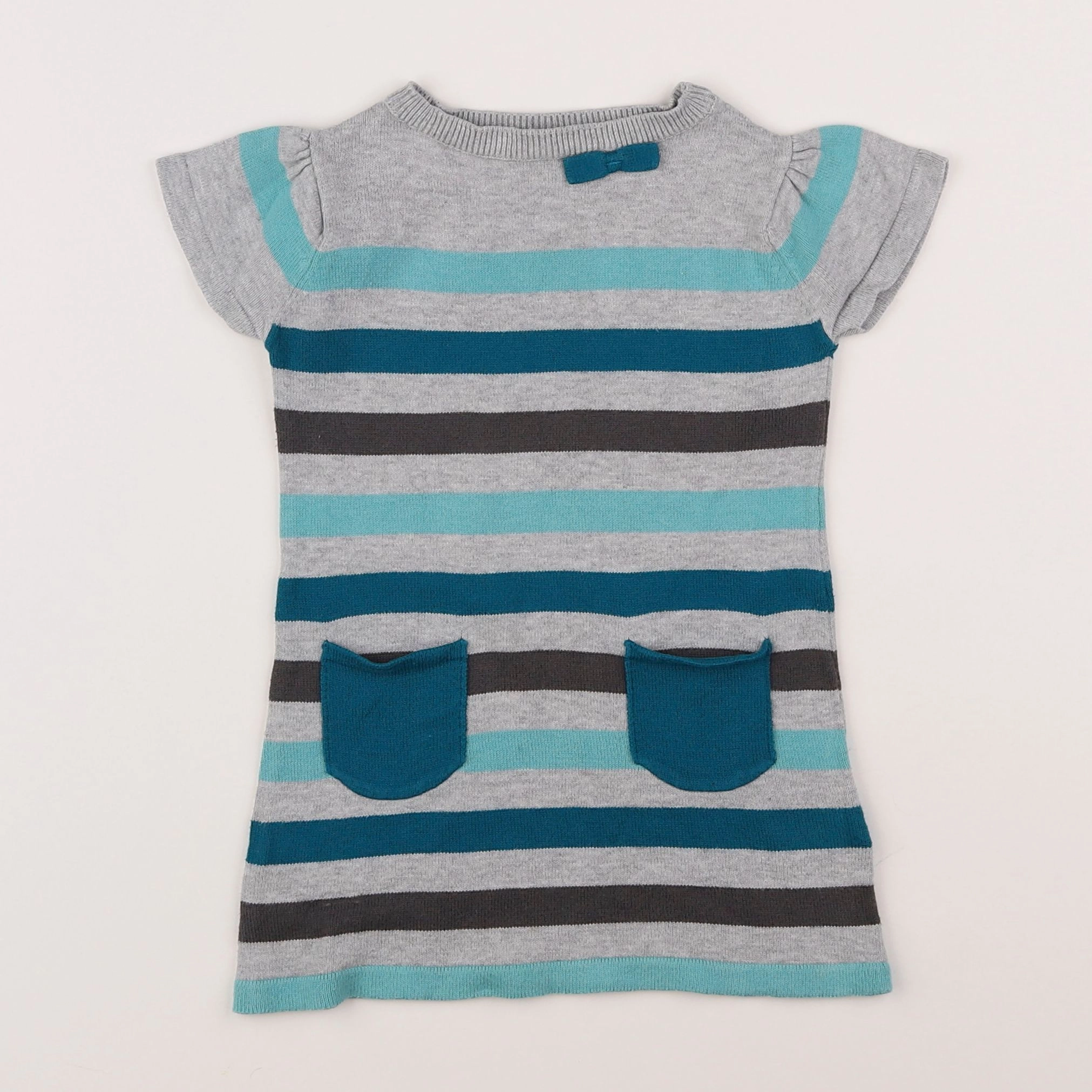 Vertbaudet - robe gris - 2 ans