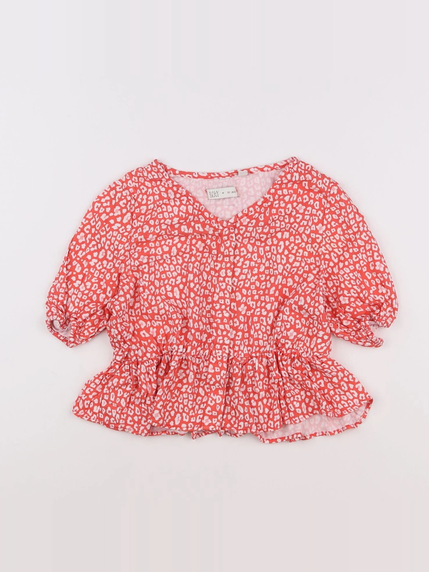 IKKS - blouse rouge - 10 ans
