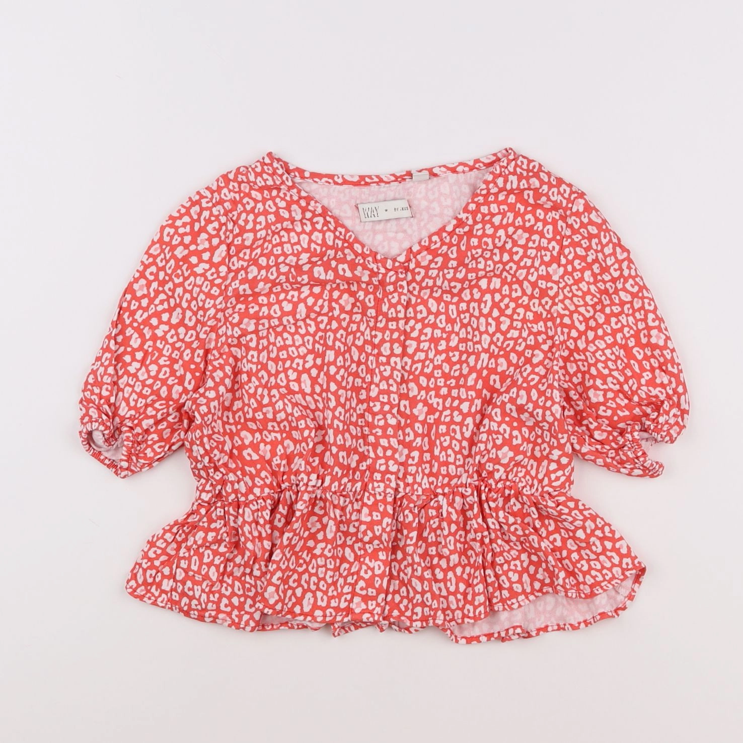IKKS - blouse rouge - 10 ans