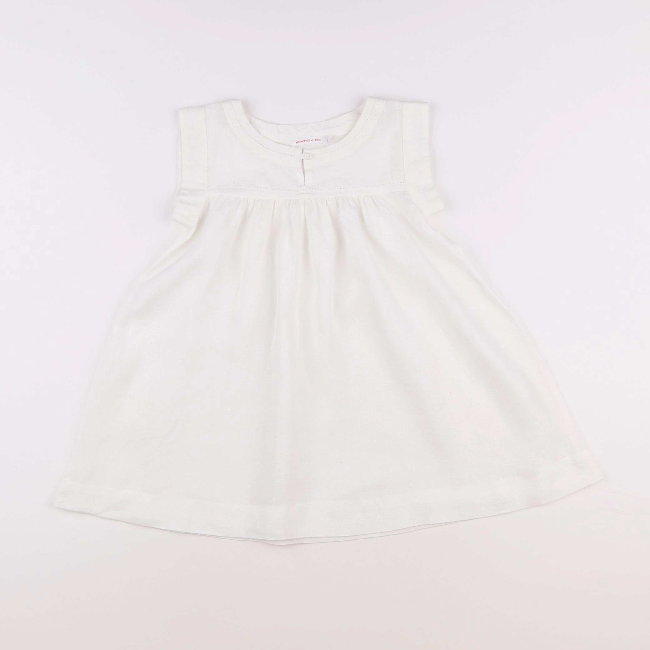 Monoprix - robe blanc - 3 ans