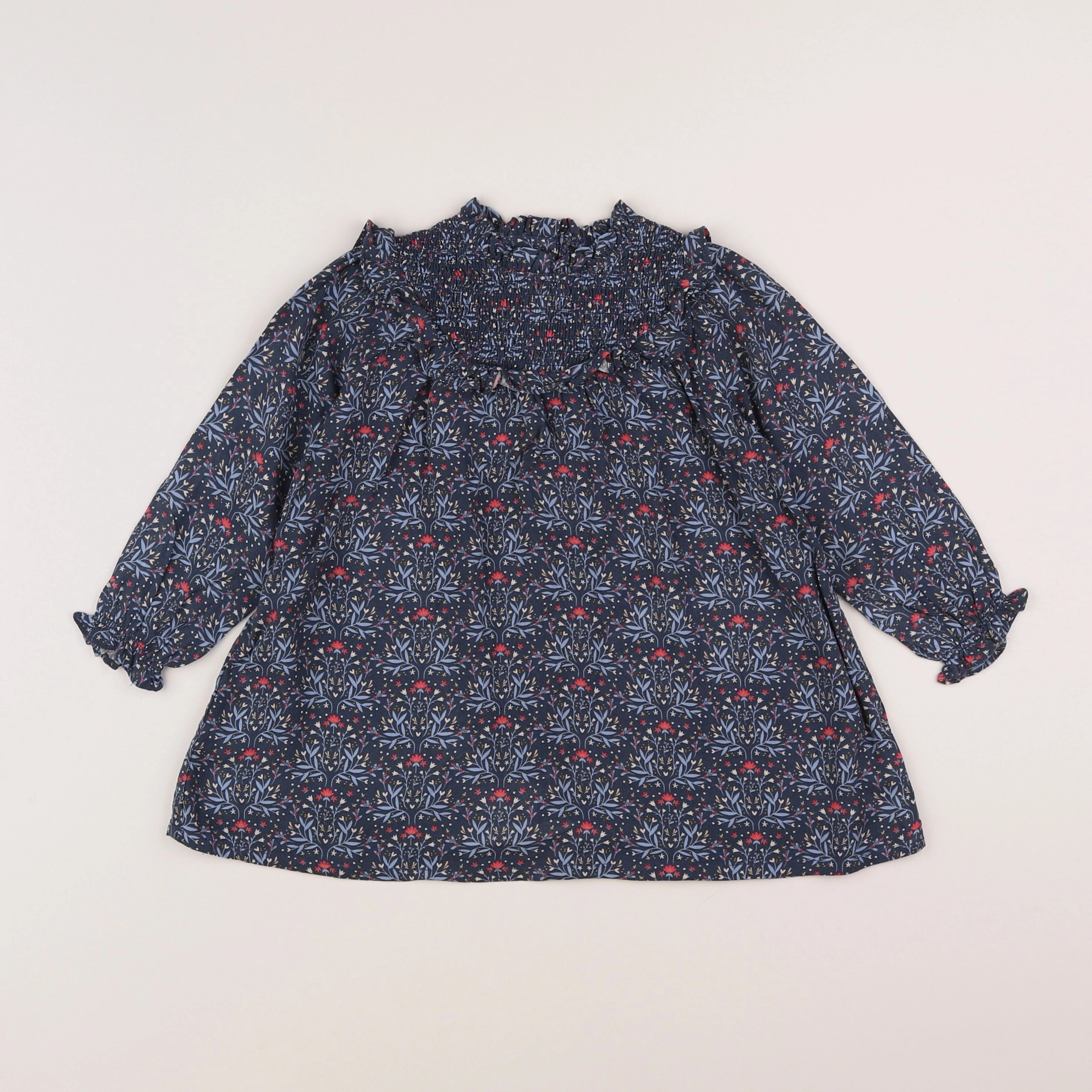 Vertbaudet - robe bleu - 2 ans