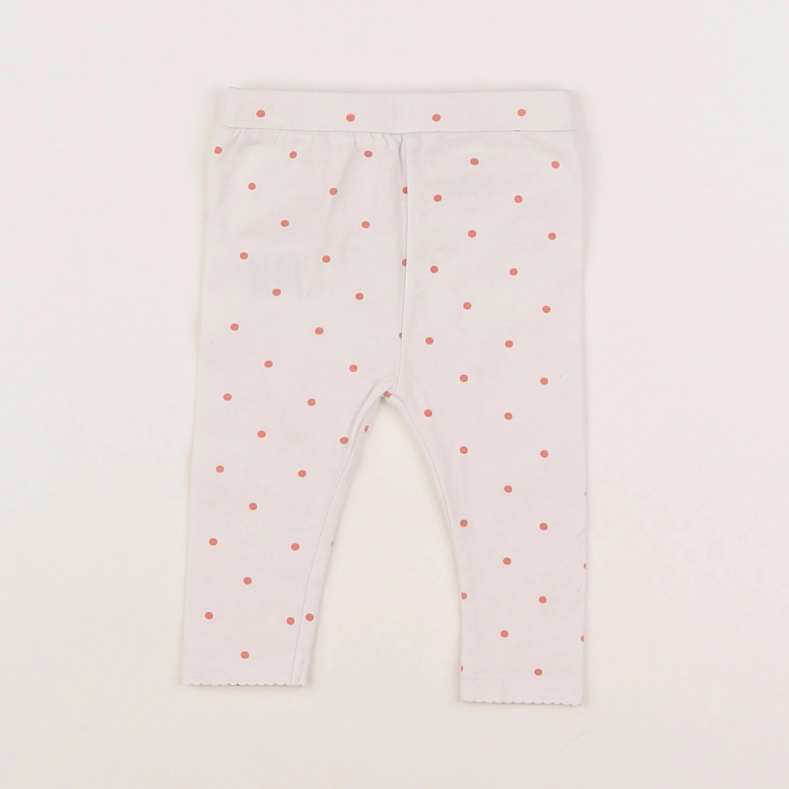 Vertbaudet - legging blanc - 6 mois