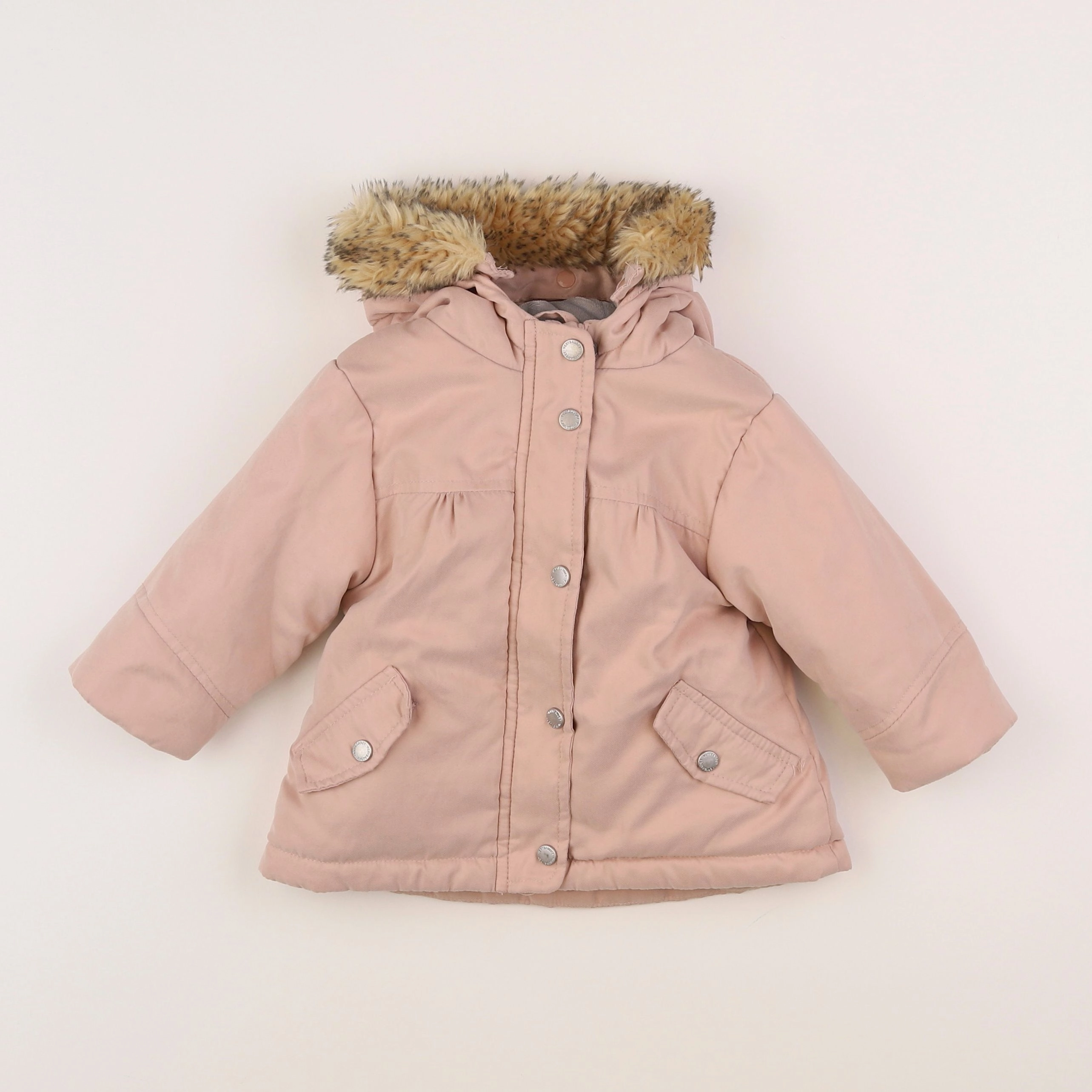 Vertbaudet - parka rose - 9 mois