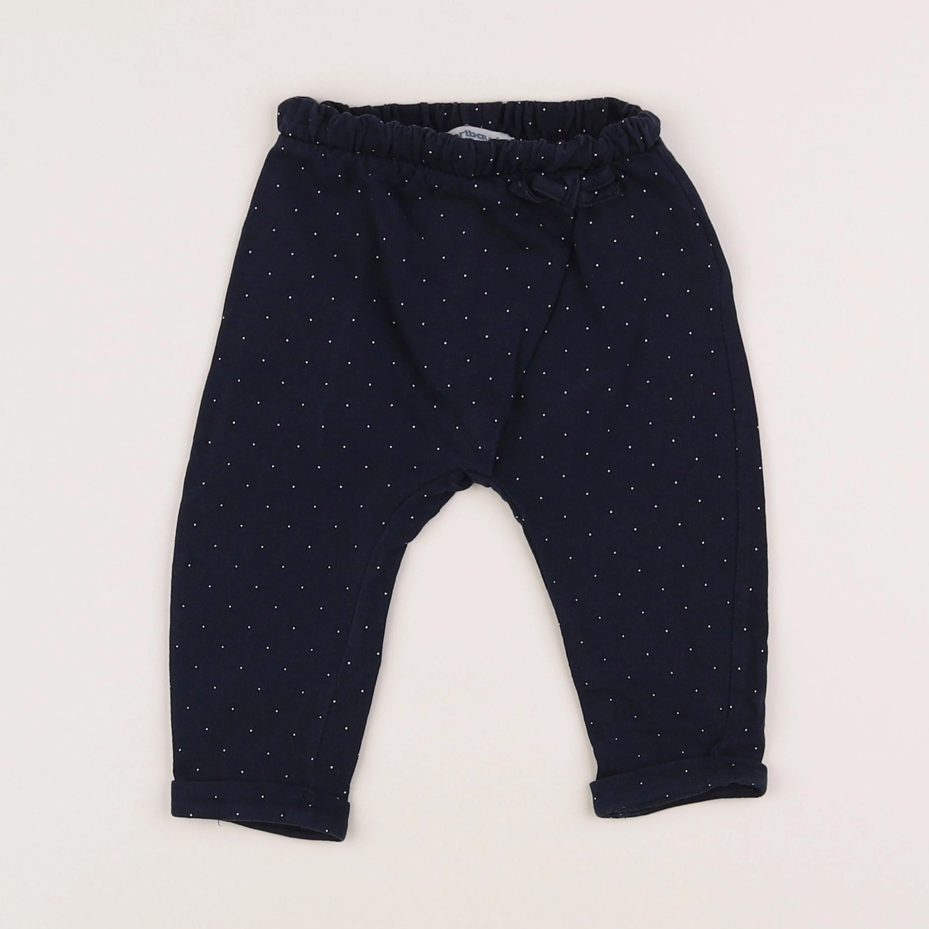 Vertbaudet - pantalon bleu - 9 mois