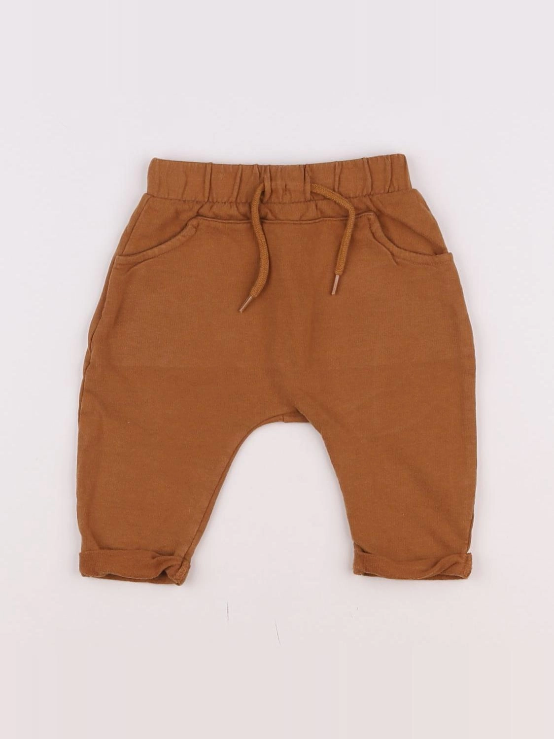 Vertbaudet - sarouel marron - 6 mois