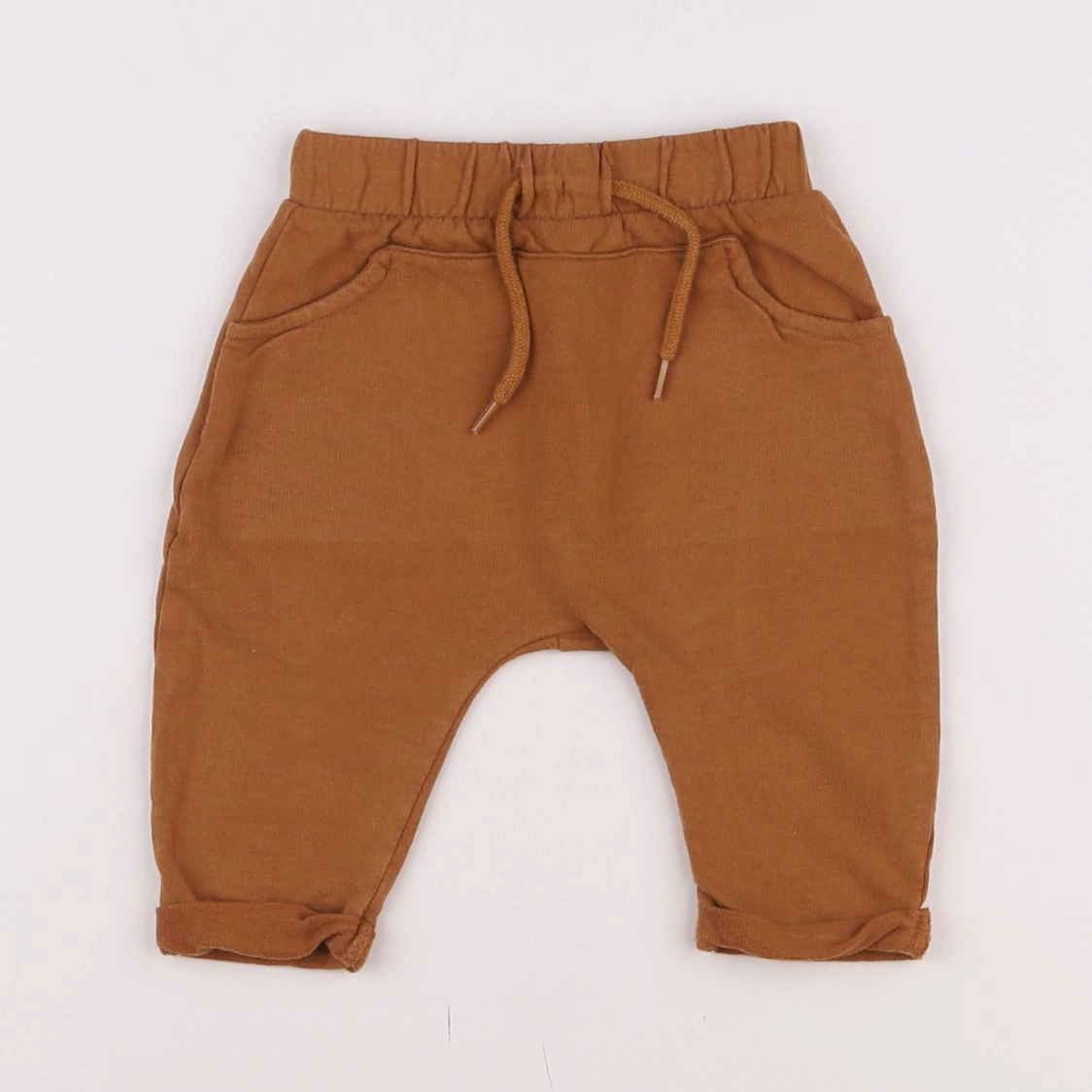 Vertbaudet - sarouel marron - 6 mois
