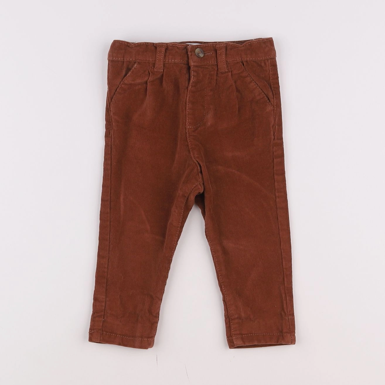 Vertbaudet - pantalon marron - 6 mois