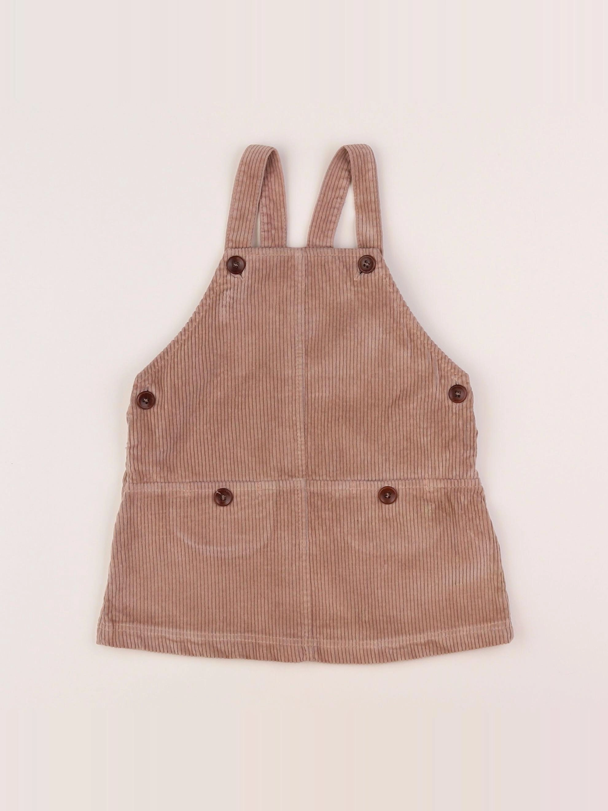 1+ In the family - robe marron - 12 mois