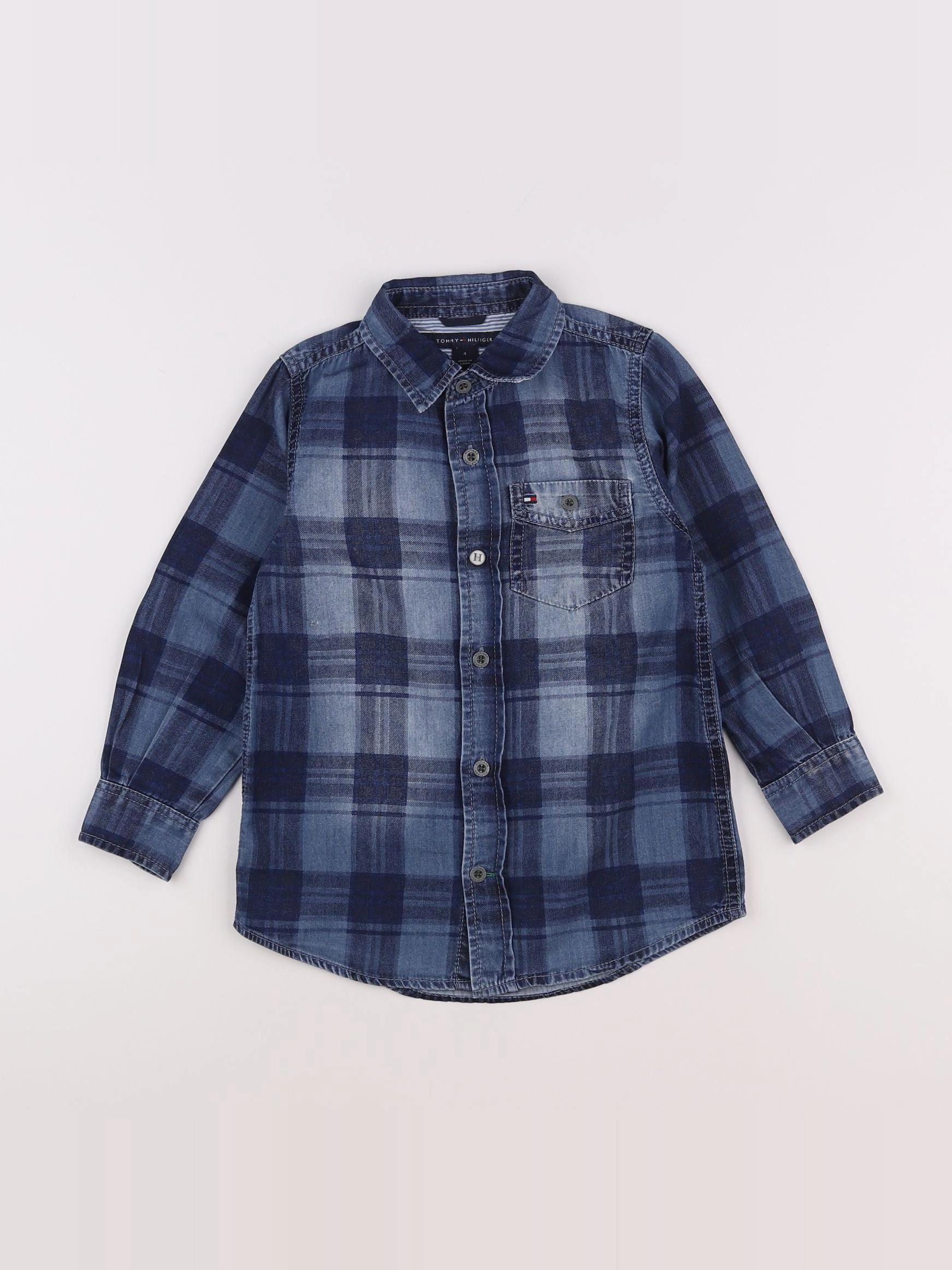 Tommy Hilfiger - chemise bleu - 4 ans
