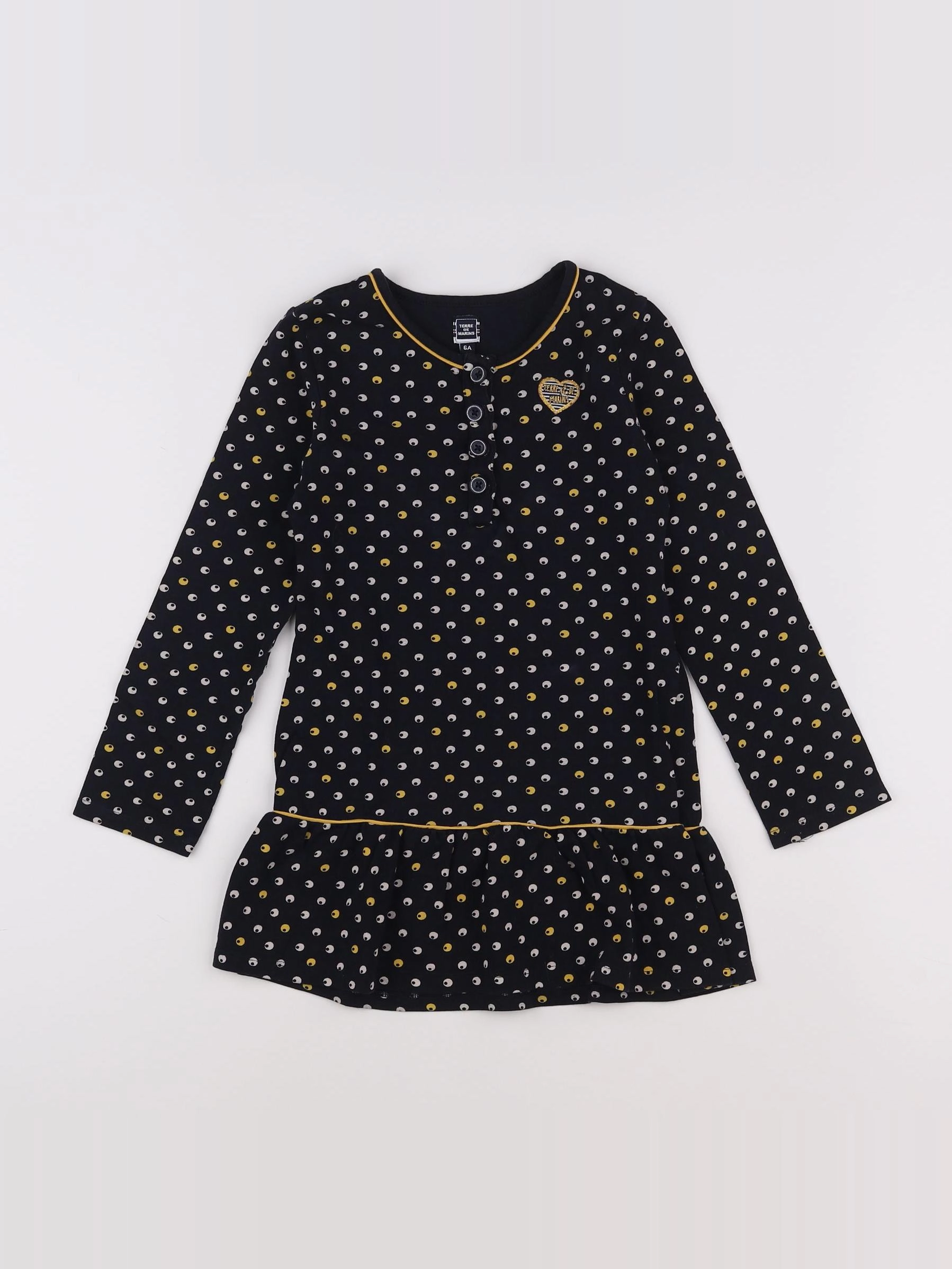 Terre de marins - robe bleu - 6 ans