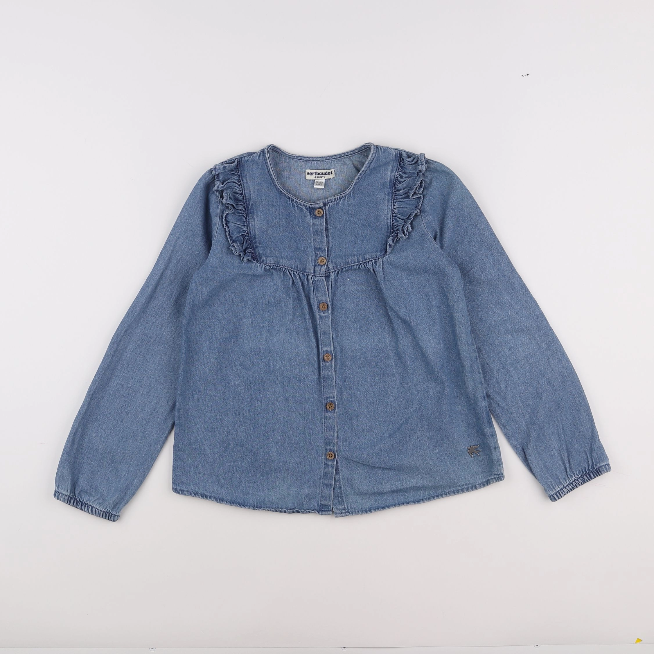 Vertbaudet - blouse bleu - 9 ans