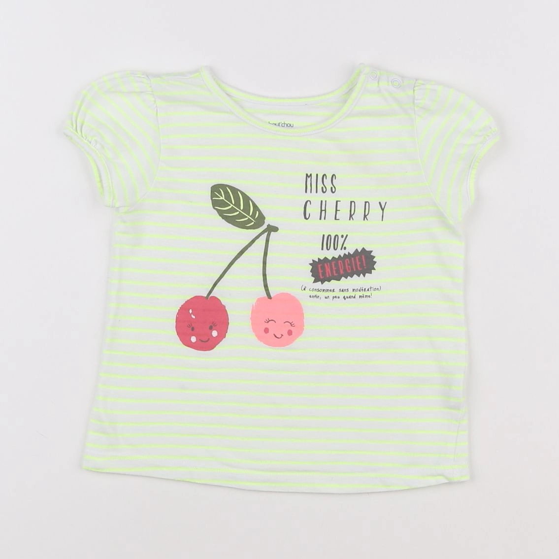 Boutchou - tee-shirt jaune - 2 ans