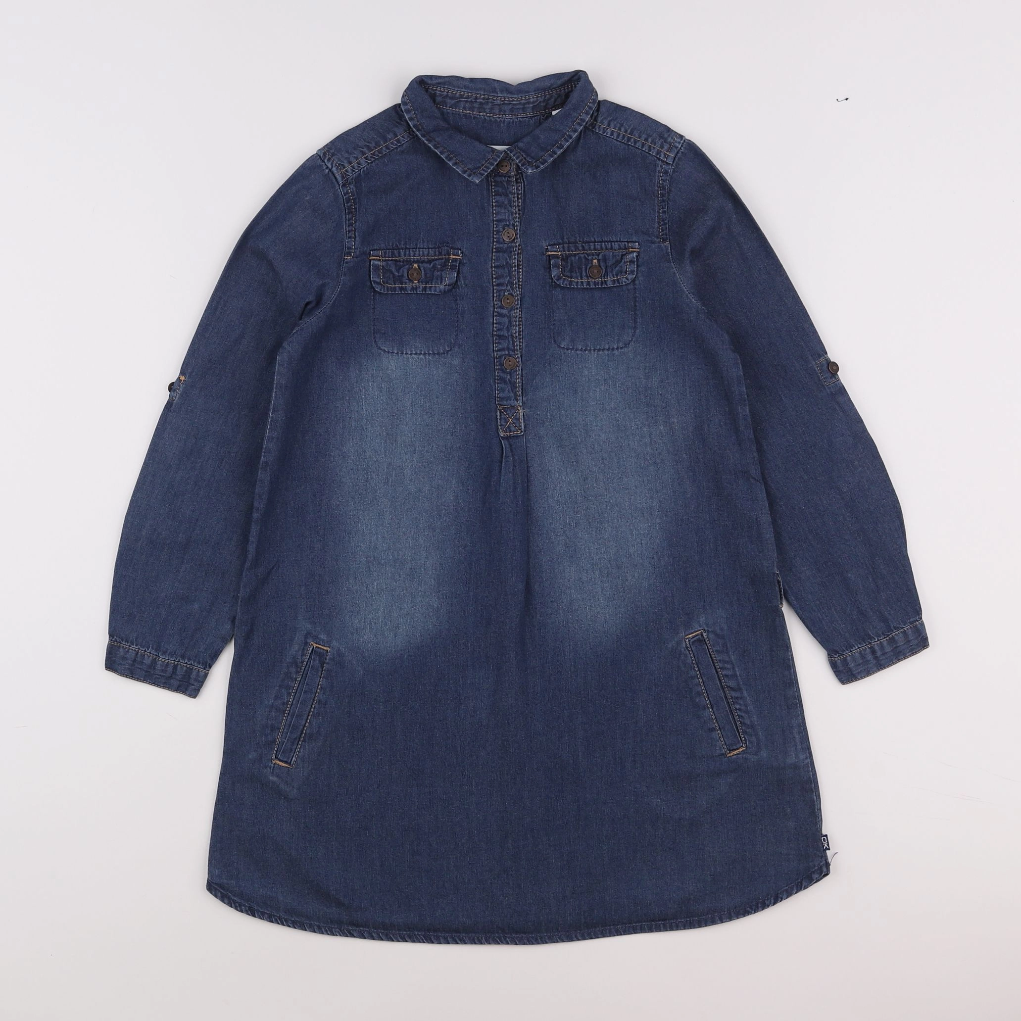 Okaidi - robe bleu - 8 ans
