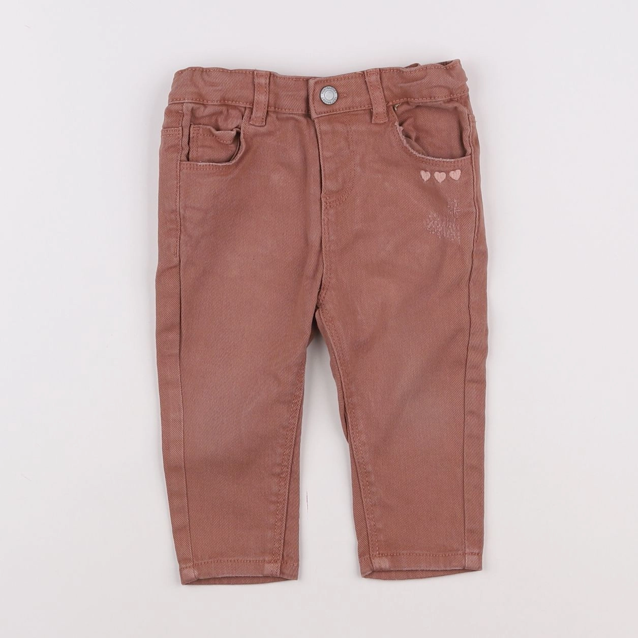 Vertbaudet - jean rose - 9 mois