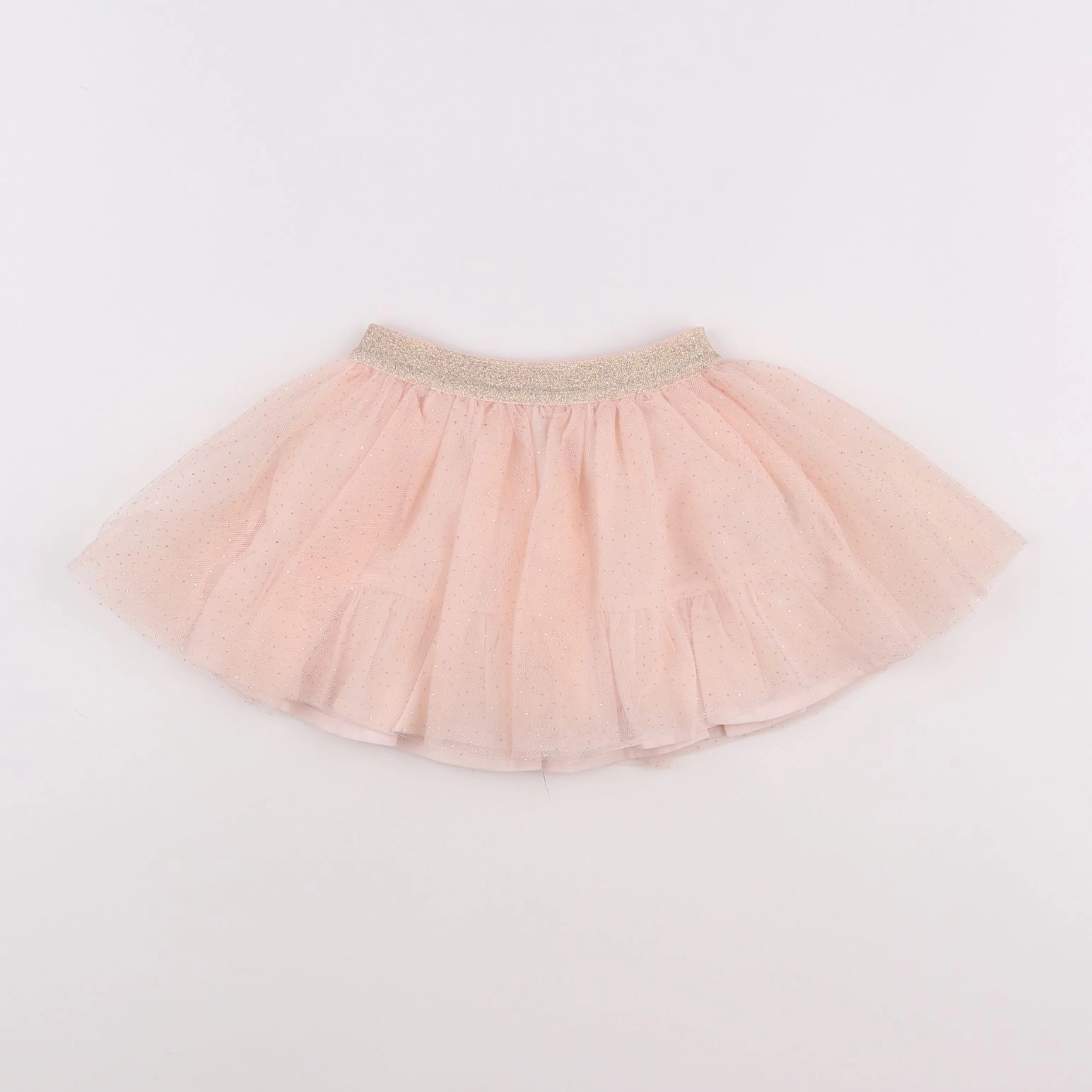 Vertbaudet - jupe rose, or - 12 mois