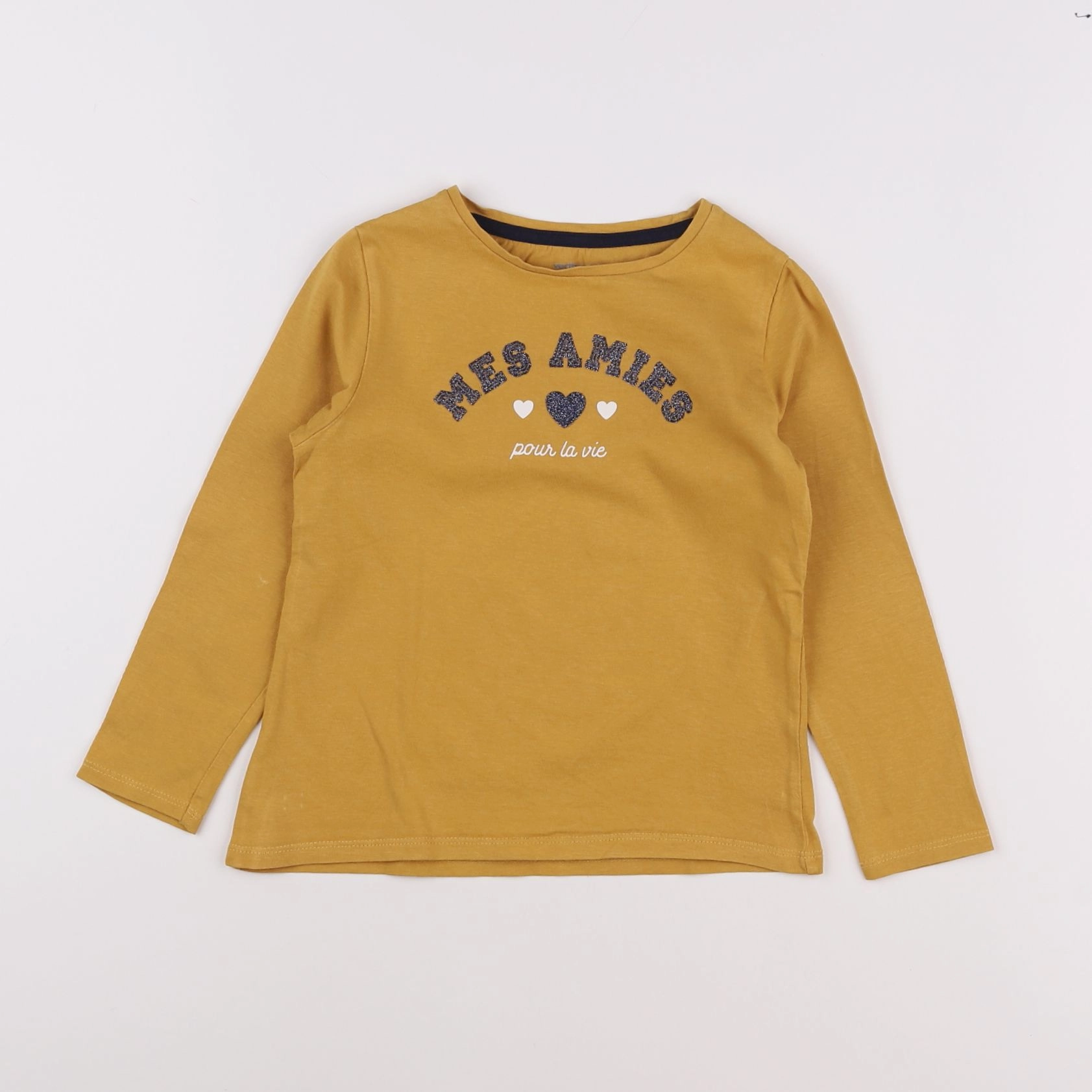 Vertbaudet - tee-shirt jaune - 6 ans