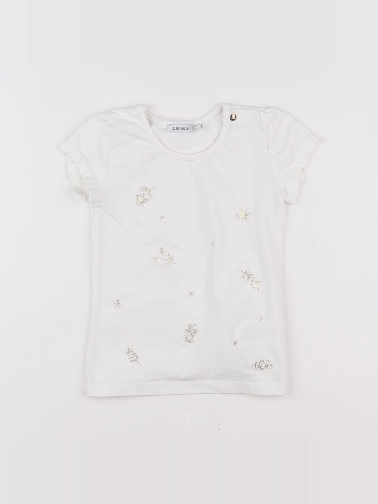 IKKS - tee-shirt blanc - 2 ans