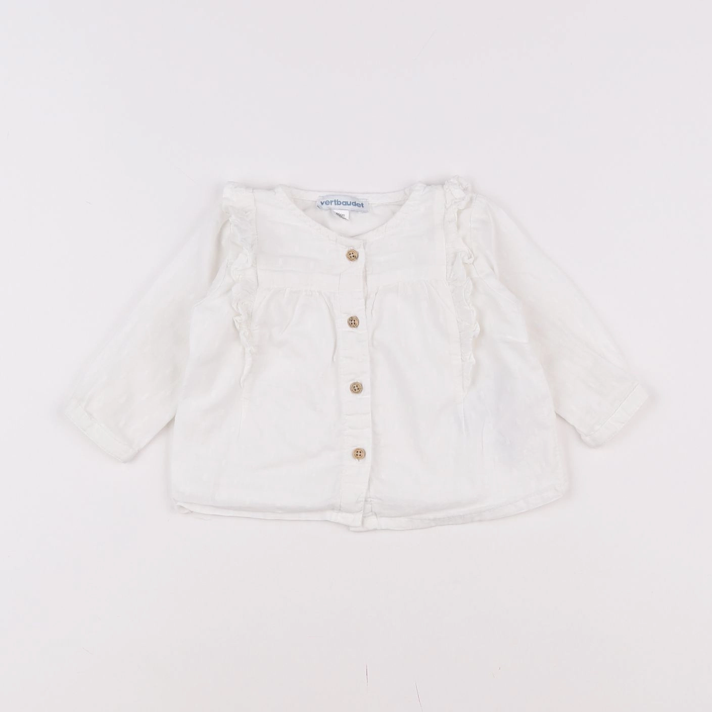 Vertbaudet - blouse blanc - 3 mois