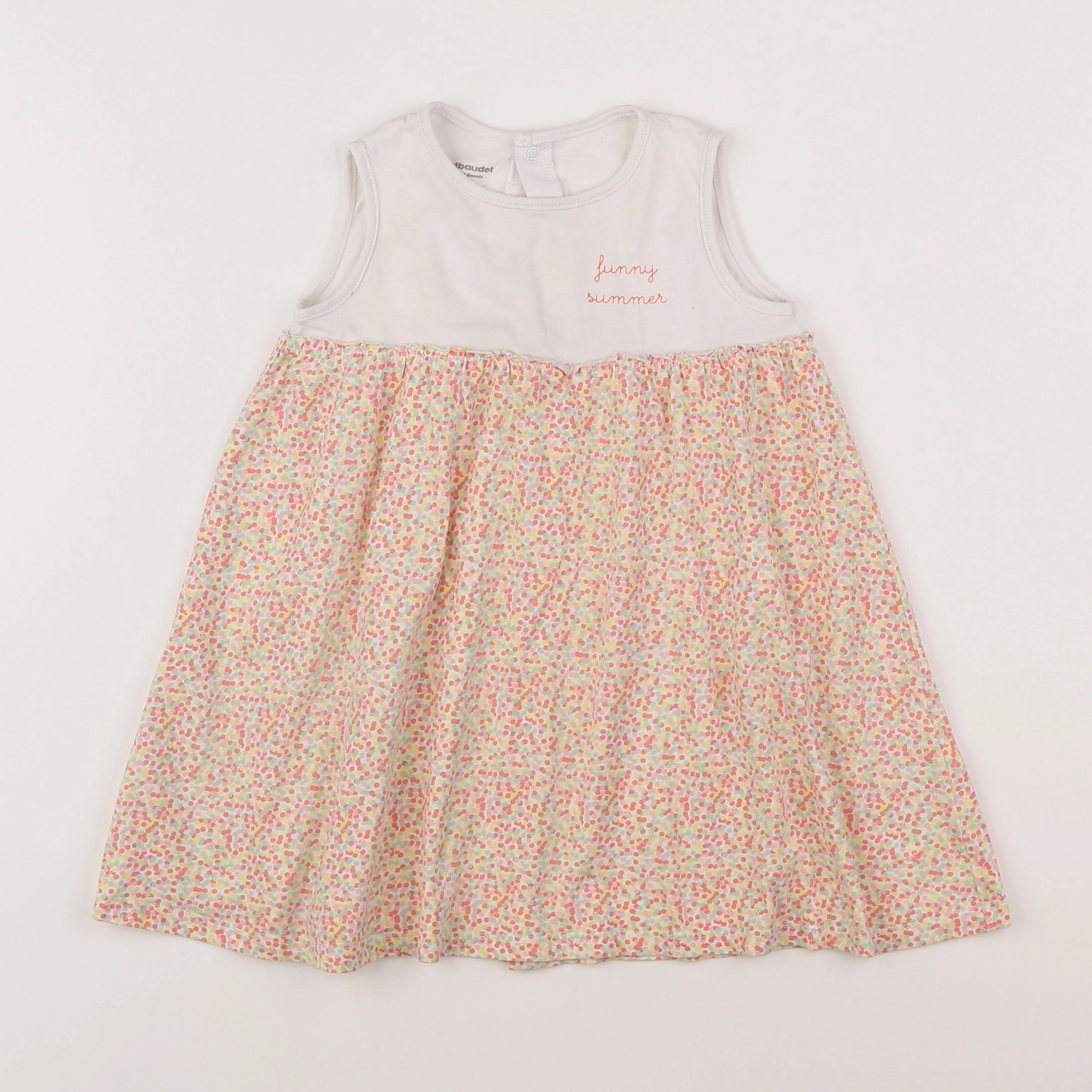 Vertbaudet - robe orange - 18 mois