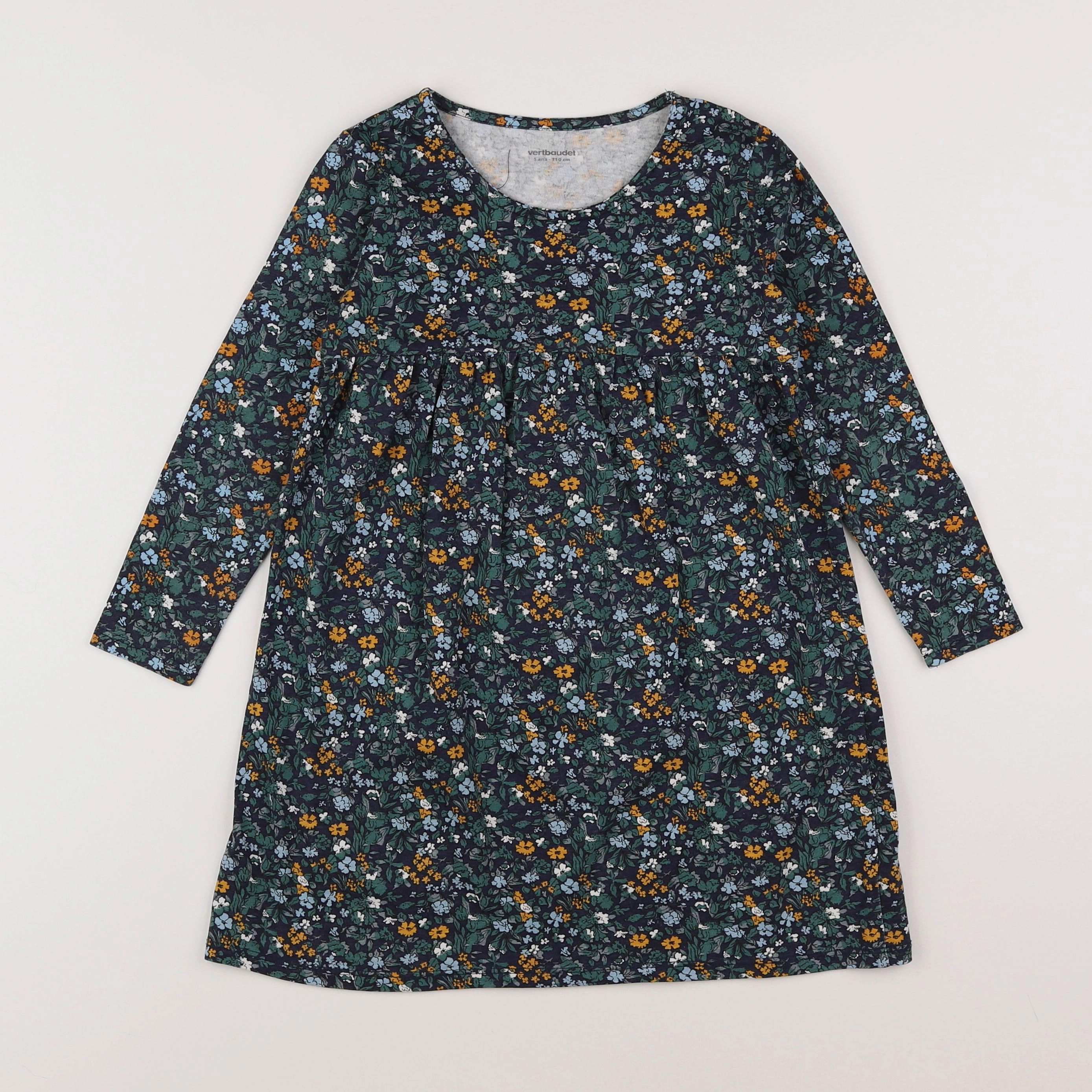 Vertbaudet - robe vert - 5 ans