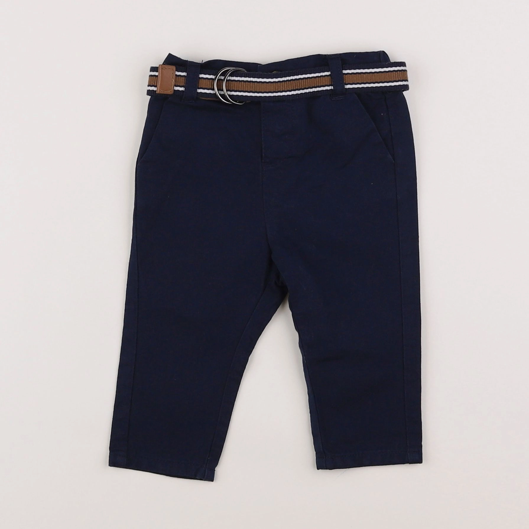 Vertbaudet - pantalon bleu - 6 mois