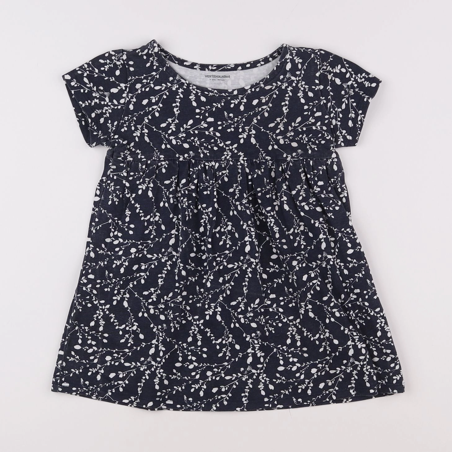 Vertbaudet - robe bleu - 3 ans