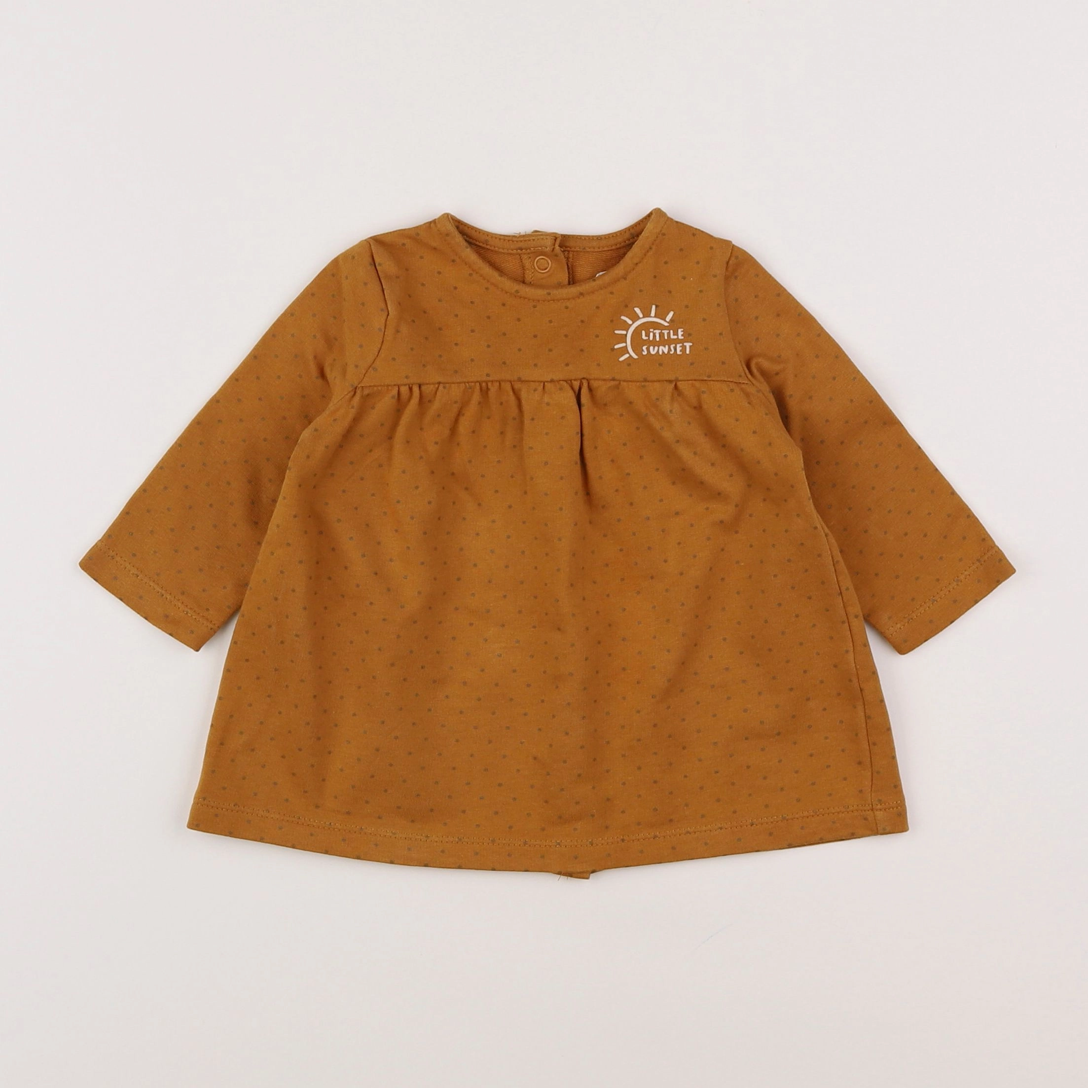 Vertbaudet - robe orange - 6 mois