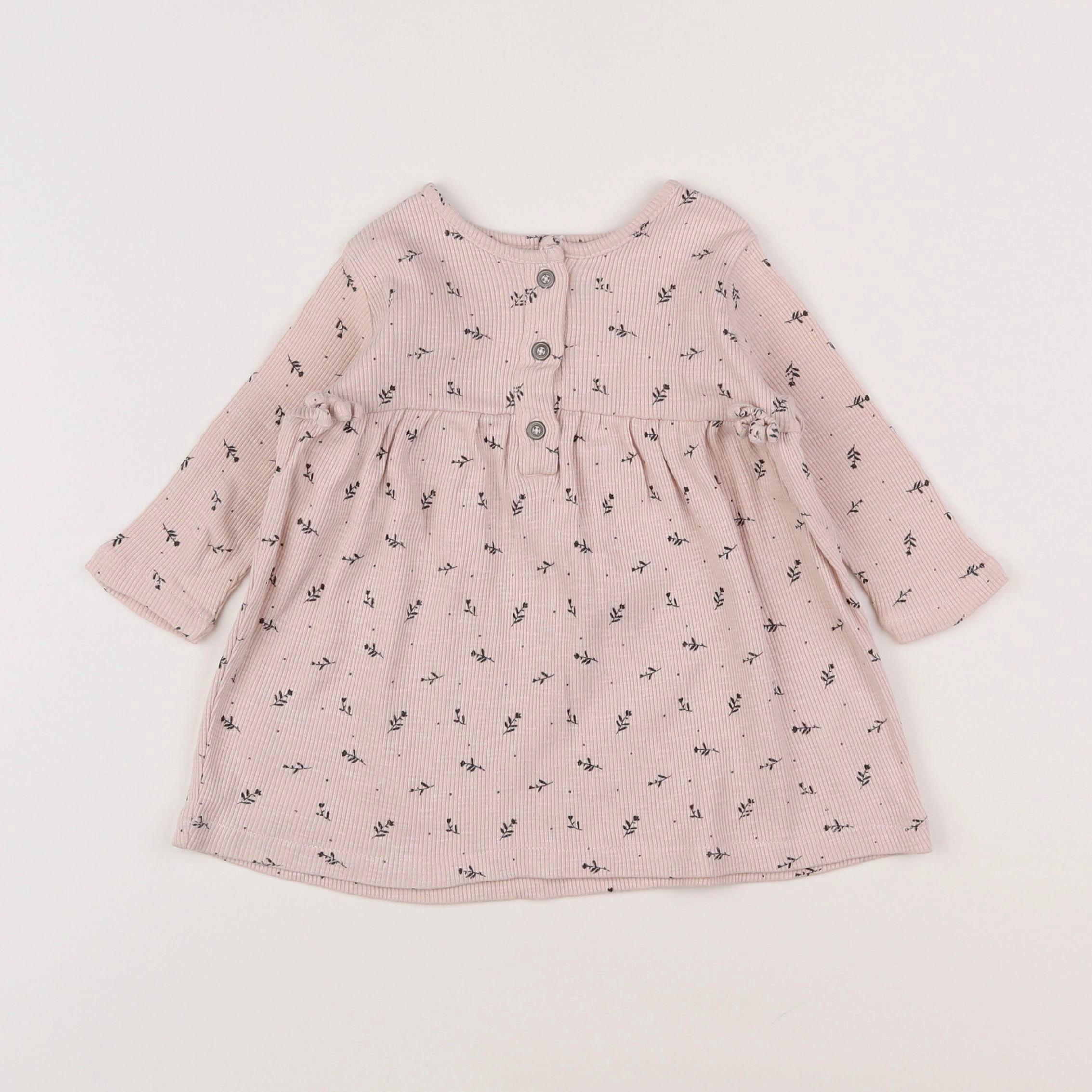 Vertbaudet - robe rose - 6 mois
